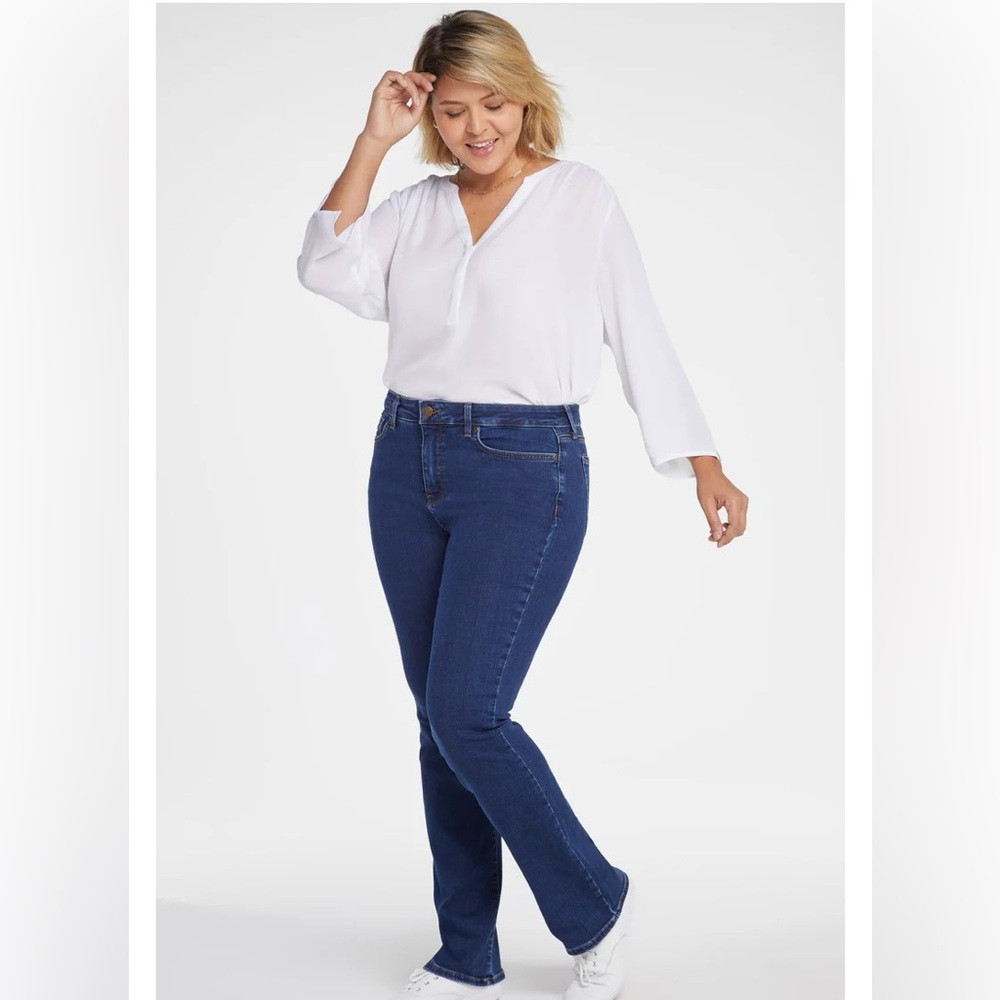 NYDJ Women's Dark Blue Boot Cut Jeans